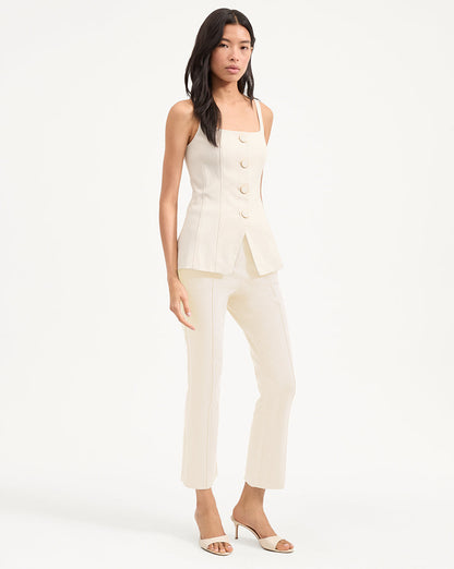Veronica Beard | Kimra Pant in Ecru Ecru