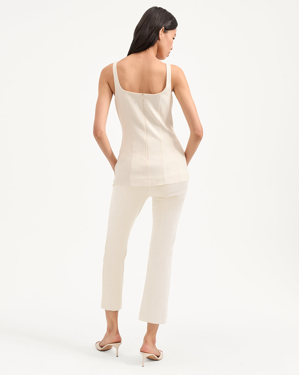 Veronica Beard | Kimra Pant in Ecru Ecru