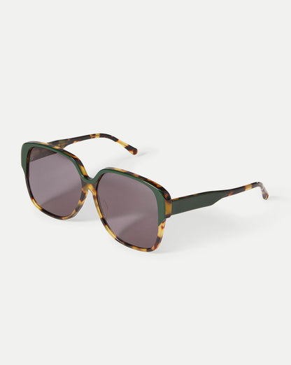 Veronica Beard | Brigitte Oversized Sunglasses in Green Green