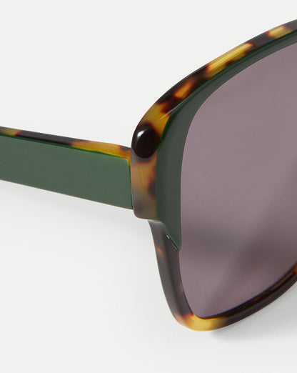 Veronica Beard | Brigitte Oversized Sunglasses in Green Green
