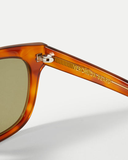 Veronica Beard | Jane Square-Frame Sunglasses in Honey Honey