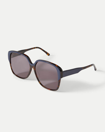 Veronica Beard | Brigitte Oversized Sunglasses in Blue Blue
