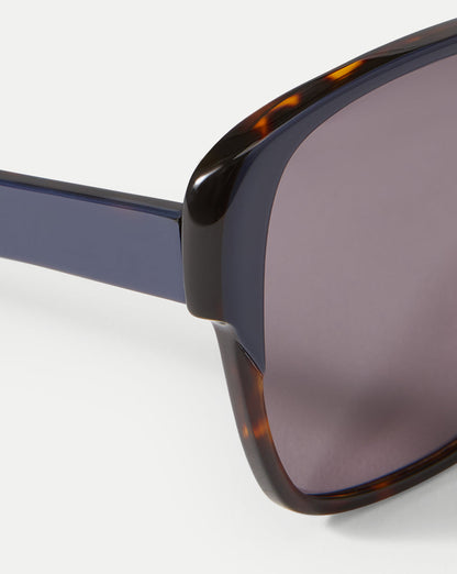 Veronica Beard | Brigitte Oversized Sunglasses in Blue Blue