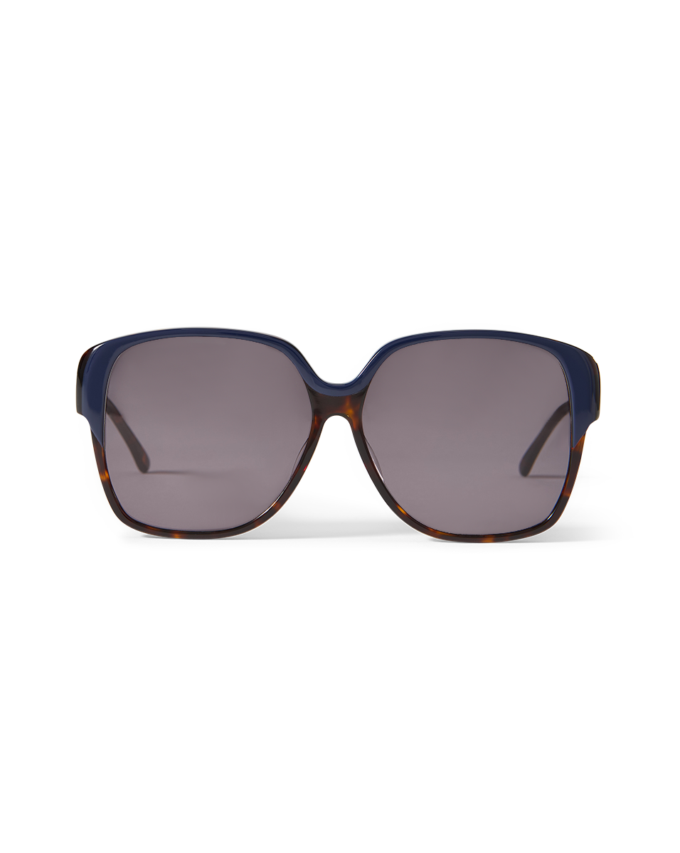 Veronica Beard | Brigitte Oversized Sunglasses in Blue Blue