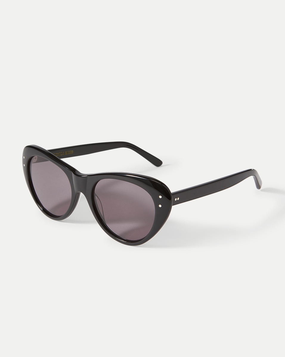 Veronica Beard | Edie Cat-Eye Sunglasses in Black Black