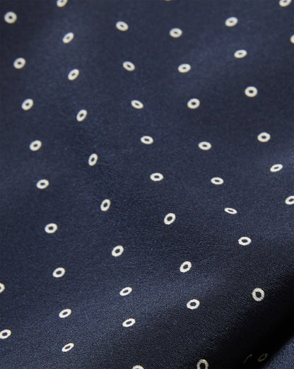 Veronica Beard | Kovi Halter Top in Navy Polka Dots Navy Multi