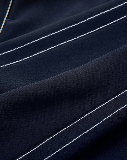 Veronica Beard | Ellin Cropped Wide-Leg Pant in Navy Navy
