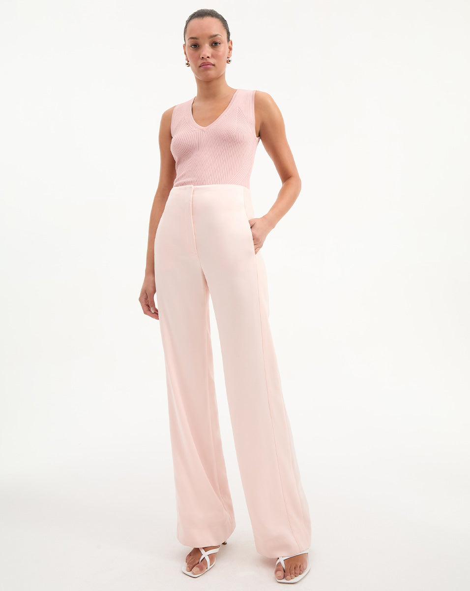 Veronica Beard | Sid Knit Tank Top in Pink | Pullover Pink Clay