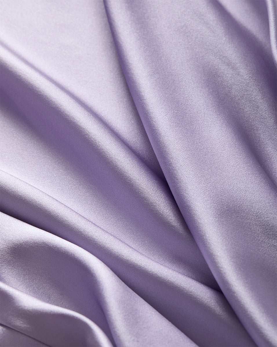 Veronica Beard | Clover Stretch-Silk Skirt in Soft Lilac Soft Lilac