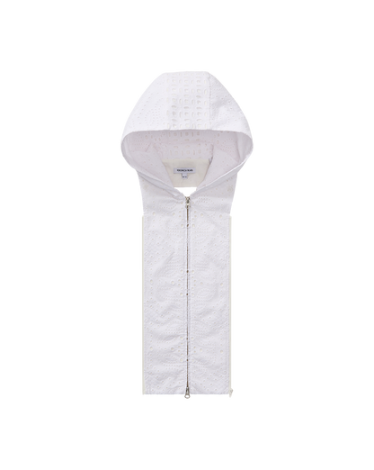 Veronica Beard | Marlo Eyelet Hoodie Dickey in White White