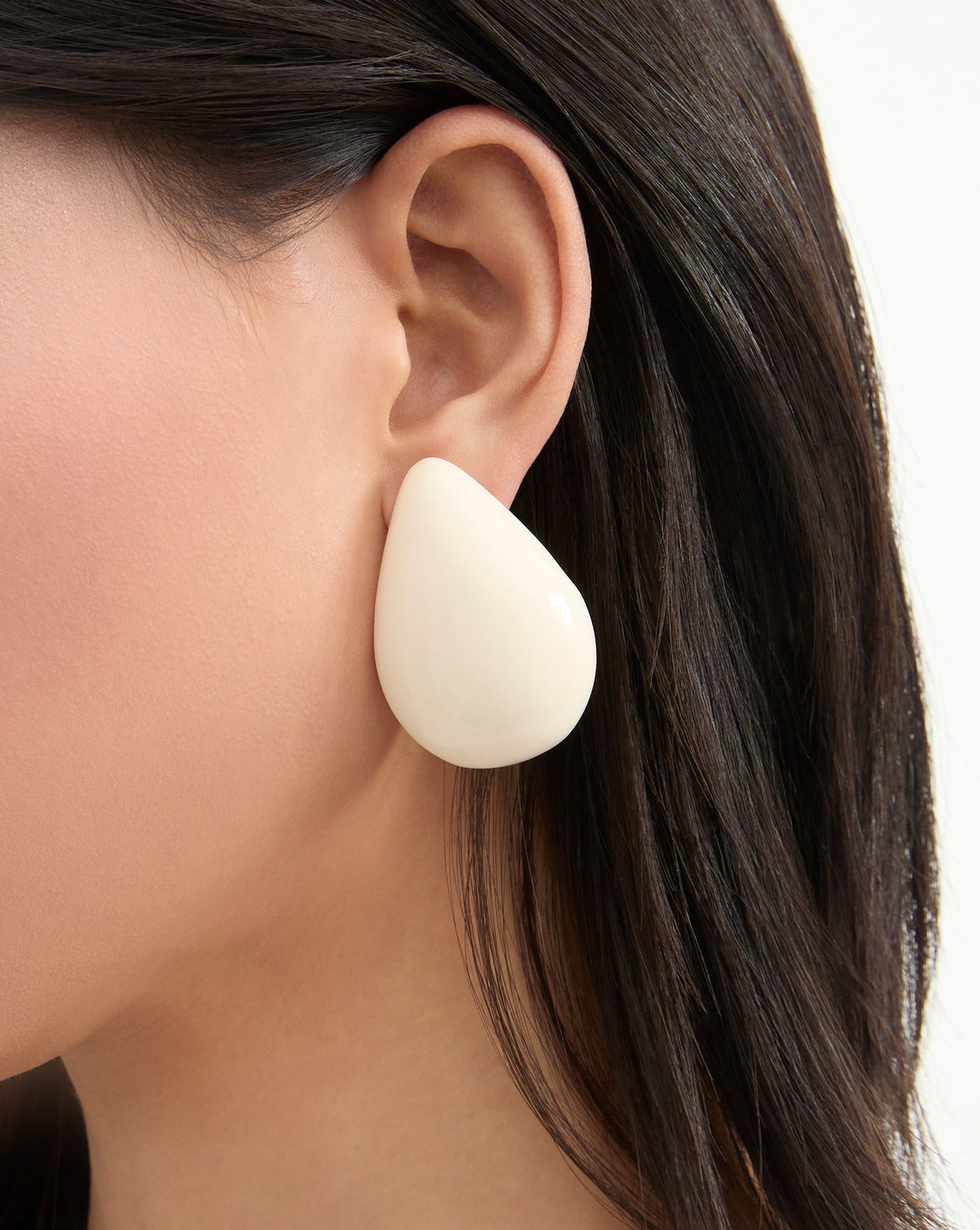 Veronica Beard | Musgrave Teardrop Earrings in Ivory Ivory