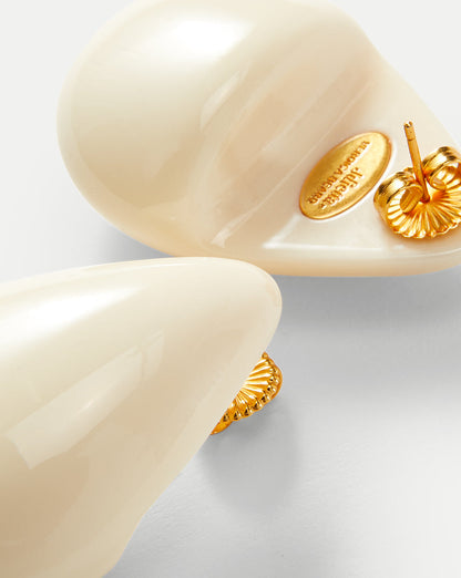 Veronica Beard | Musgrave Teardrop Earrings in Ivory Ivory