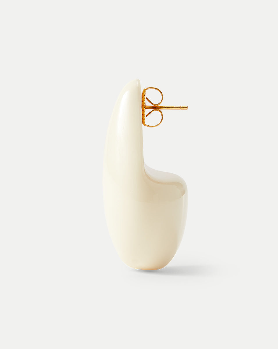 Veronica Beard | Musgrave Teardrop Earrings in Ivory Ivory