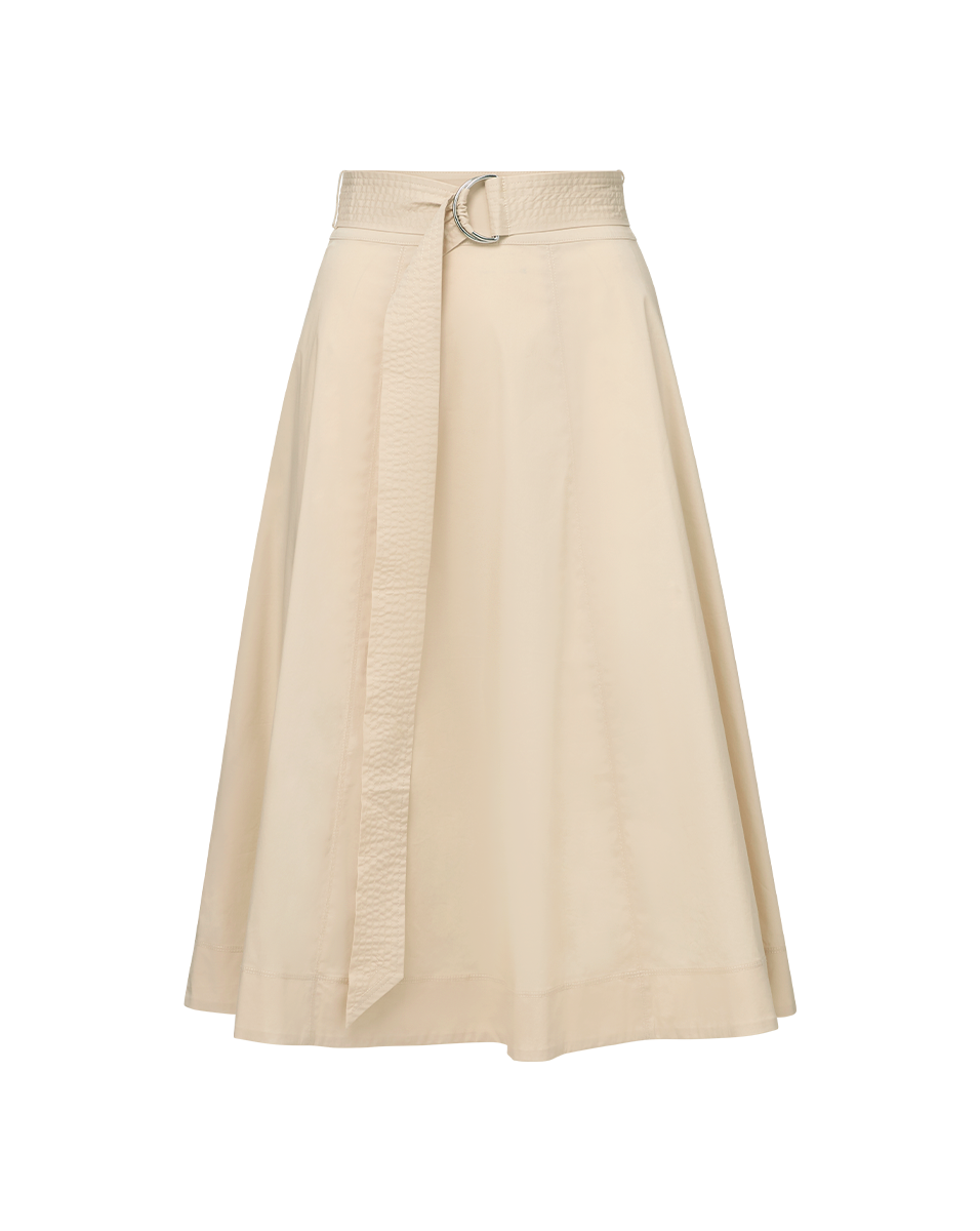 Veronica Beard | Facia A-Line Midi Skirt in Limestone Limestone