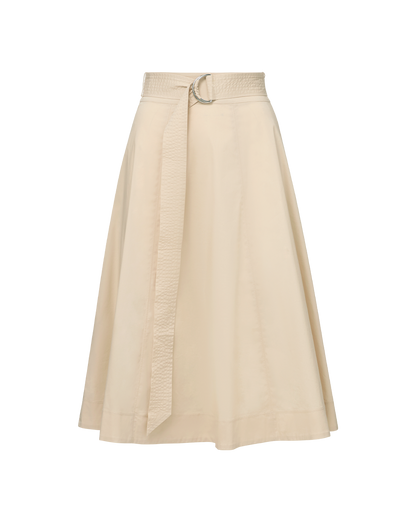 Veronica Beard | Facia A-Line Midi Skirt in Limestone Limestone