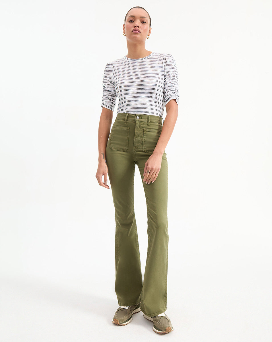 Veronica Beard | Waldorf Striped T-Shirt in Black & White Black/White