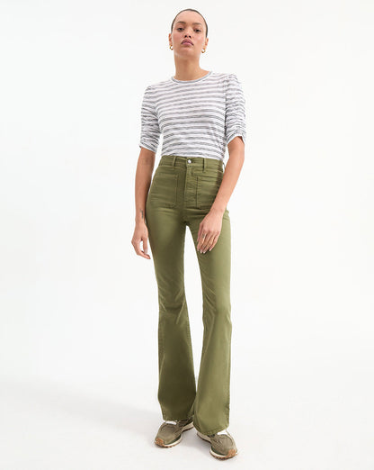 Veronica Beard | Waldorf Striped T-Shirt in Black & White Black/White