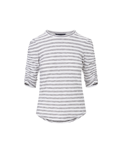 Veronica Beard | Waldorf Striped T-Shirt in Black & White Black/White