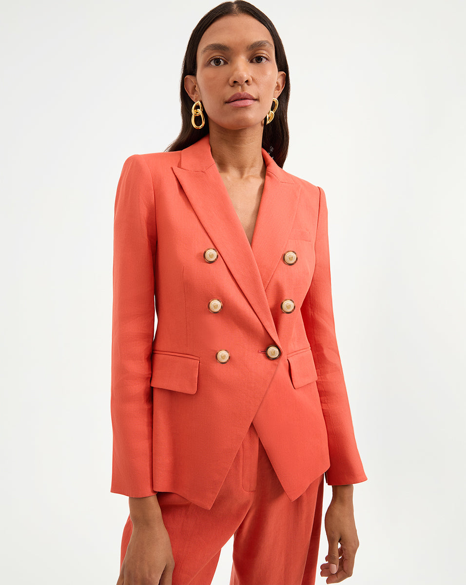 Veronica Beard | Miller Dickey Jacket in Coral Persimmon