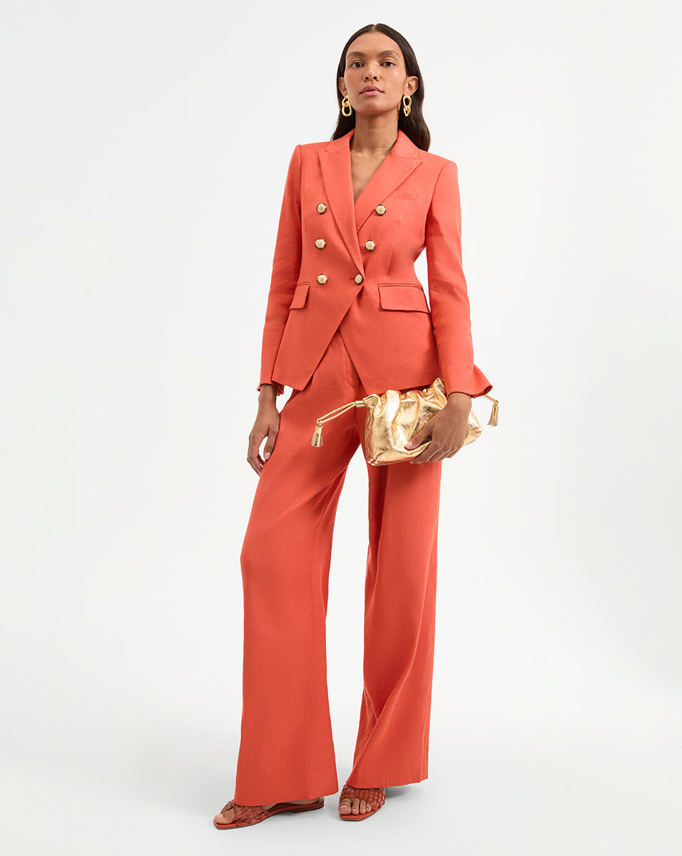 Veronica Beard | Miller Dickey Jacket in Coral Persimmon