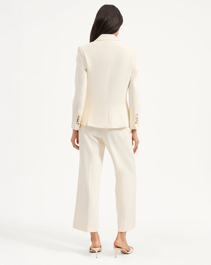 Veronica Beard | Terre Cropped Dickey Jacket in White Off-White