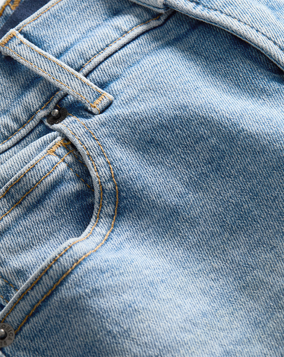 Veronica Beard | Cameron Raw Hem Bootcut Jean in Riviera Breeze Riviera Breeze