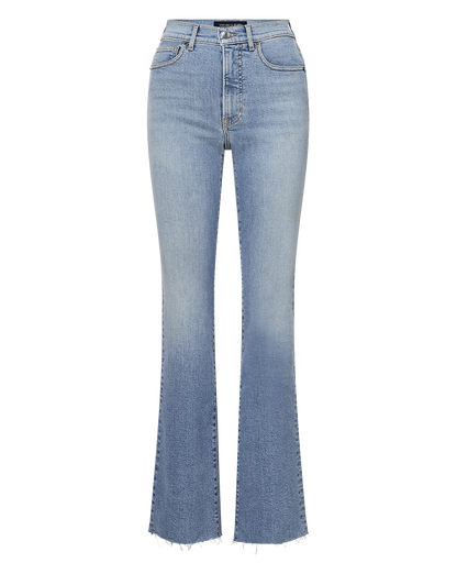 Veronica Beard | Cameron Raw Hem Bootcut Jean in Riviera Breeze Riviera Breeze