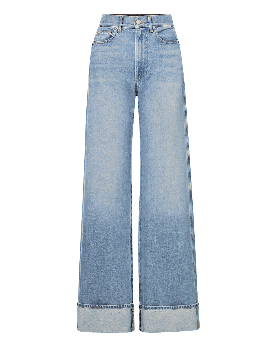 Veronica Beard | Taylor Cuffed Wide-Leg Jean in Bright Nova Bright Nova