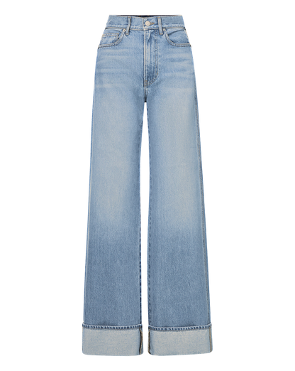 Veronica Beard | Taylor Cuffed Wide-Leg Jean in Bright Nova Bright Nova