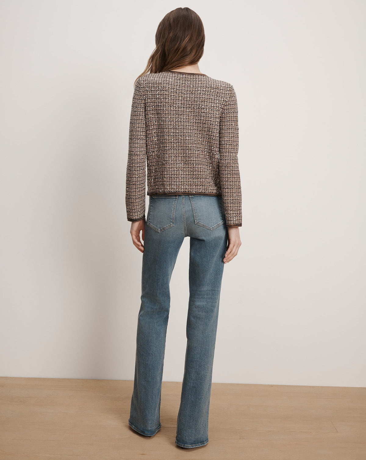 Veronica Beard | Brisa Knit Jacket in Acorn Multi Acorn Multi