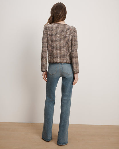 Veronica Beard | Brisa Knit Jacket in Acorn Multi Acorn Multi