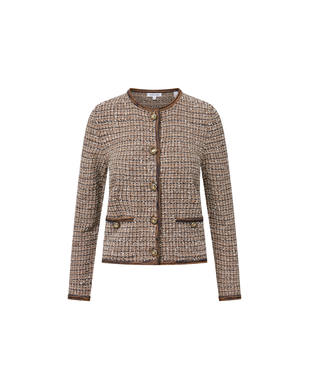 Veronica Beard | Brisa Knit Jacket in Acorn Multi Acorn Multi