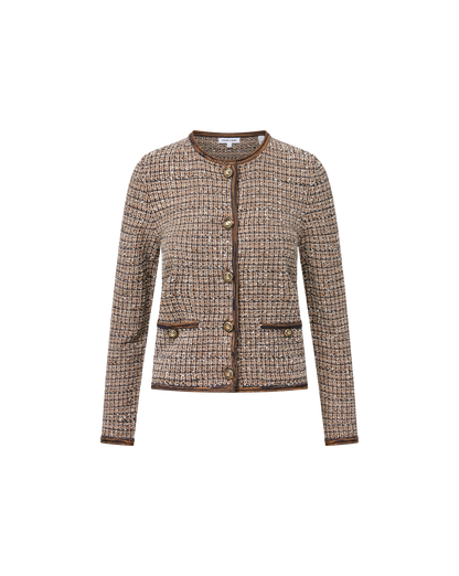 Veronica Beard | Brisa Knit Jacket in Acorn Multi Acorn Multi