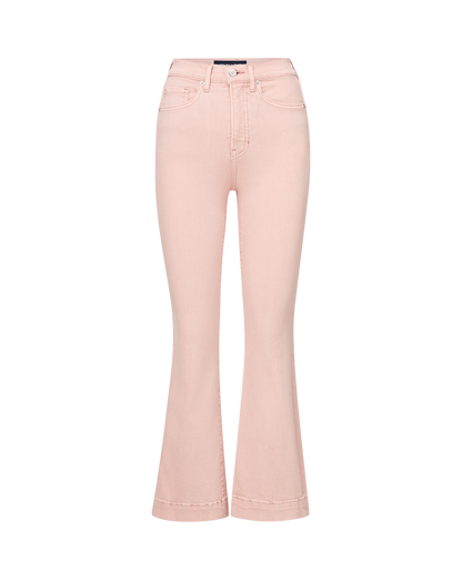Veronica Beard | Carson Kick-Flare Jean in Pink Shell Stoned Pink Shell