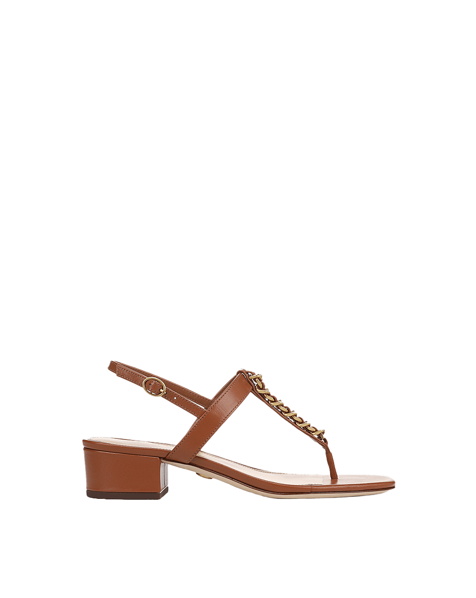 Veronica Beard | Andie Chain-Link Sandal in Honey Honey