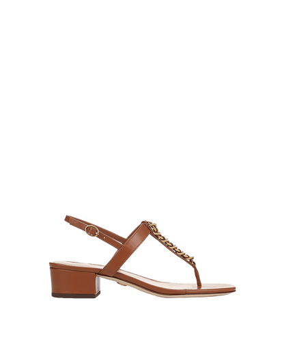 Veronica Beard | Andie Chain-Link Sandal in Honey Honey