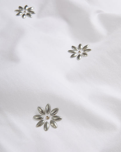 Veronica Beard | Sebastian Embellished T-Shirt in White White