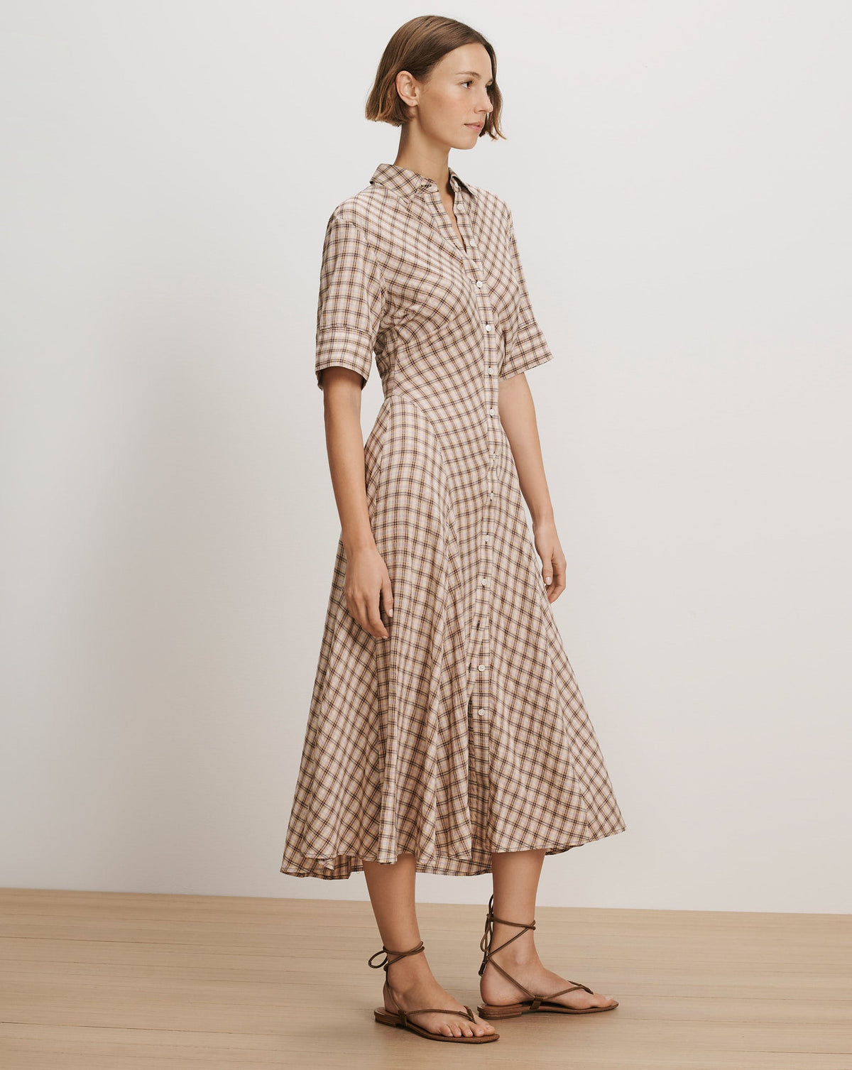 Veronica Beard | Perenna Plaid Shirtdress in Elderberry Multi Elderberry Multi