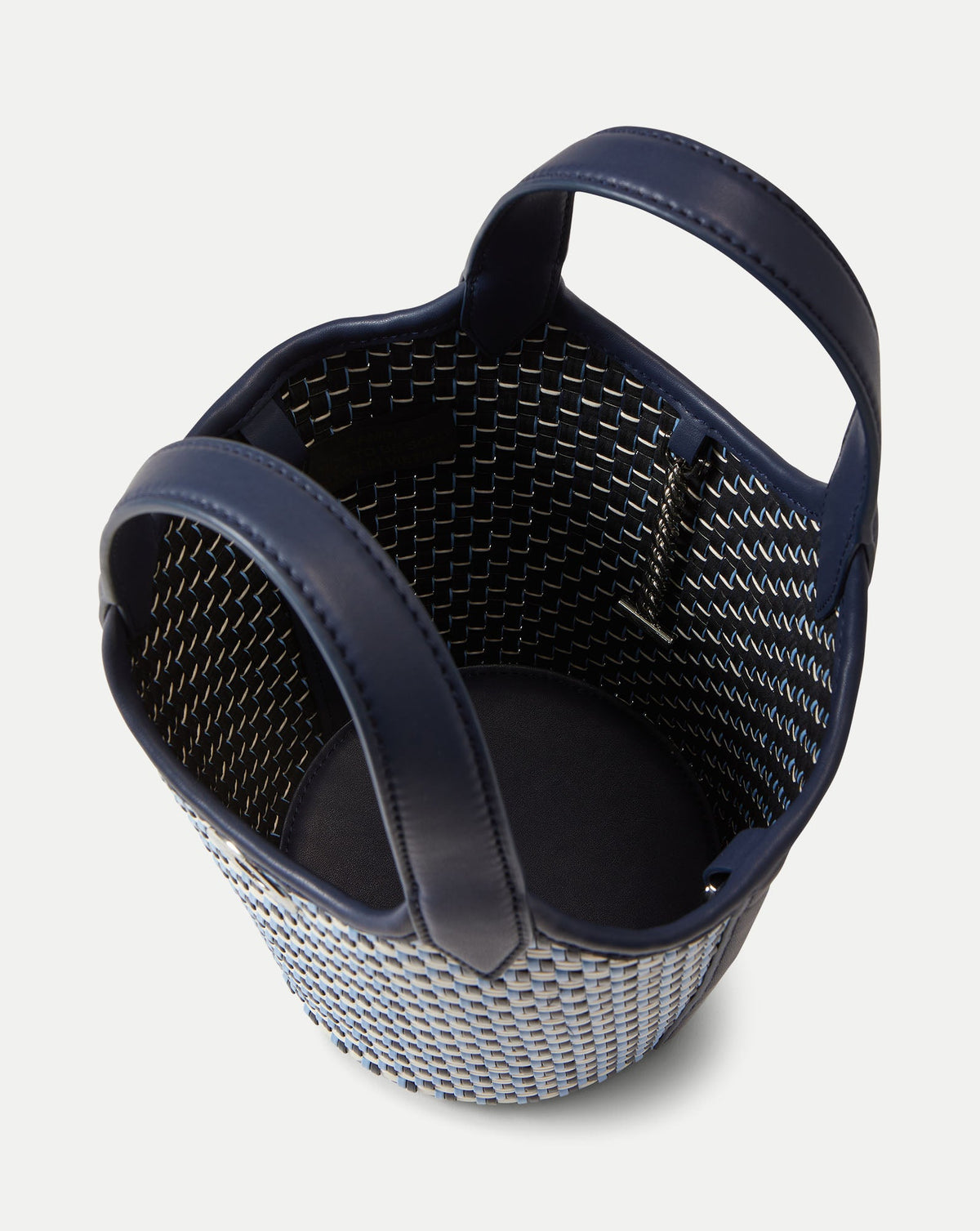 Veronica Beard | Anchor Woven Top-Handle Bag in Navy Multi Navy Multi