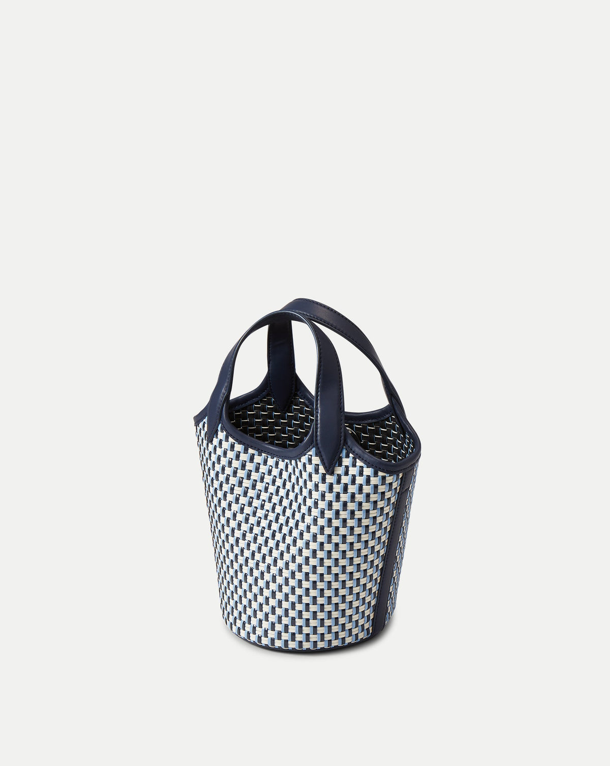 Veronica Beard | Anchor Woven Top-Handle Bag in Navy Multi Navy Multi