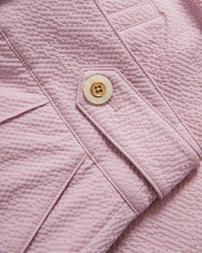 Veronica Beard | Runo Seersucker Short in Pale Orchid Haze Pale Orchid Haze