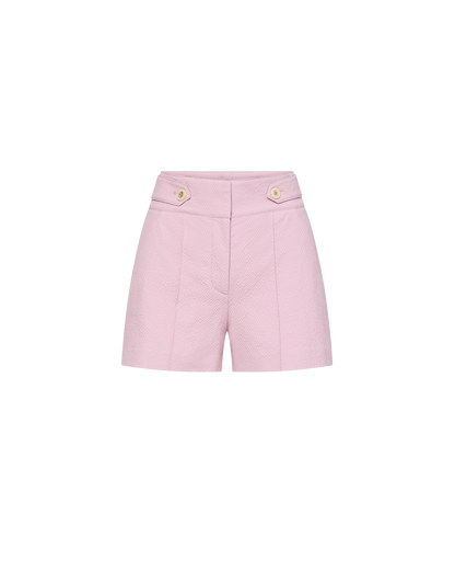 Veronica Beard | Runo Seersucker Short in Pale Orchid Haze Pale Orchid Haze