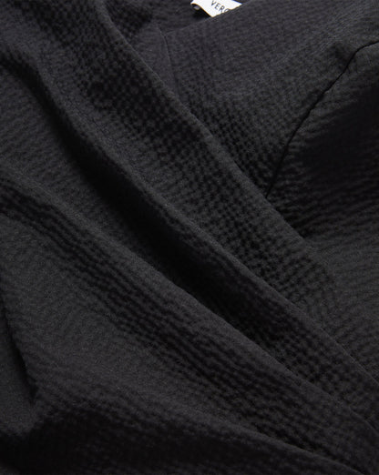 Veronica Beard | Solange Wrap Top in Black Black