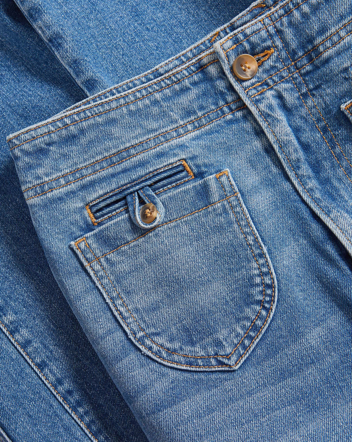 Veronica Beard | Taylor Godet Wide-Leg Jean in Sneak Peek Sneak Peek