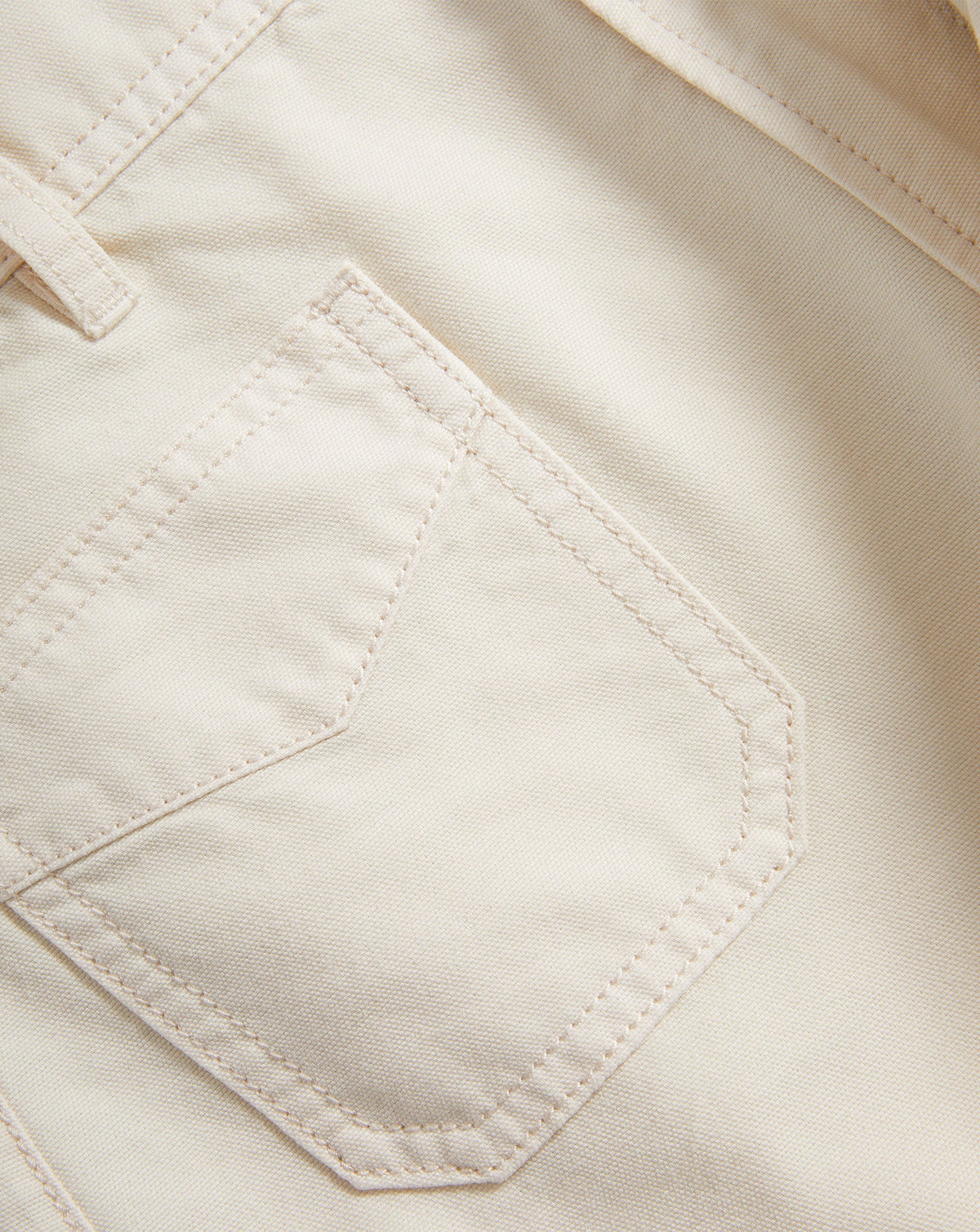 Veronica Beard | Carter Canvas Bermuda Short in Ecru Ecru