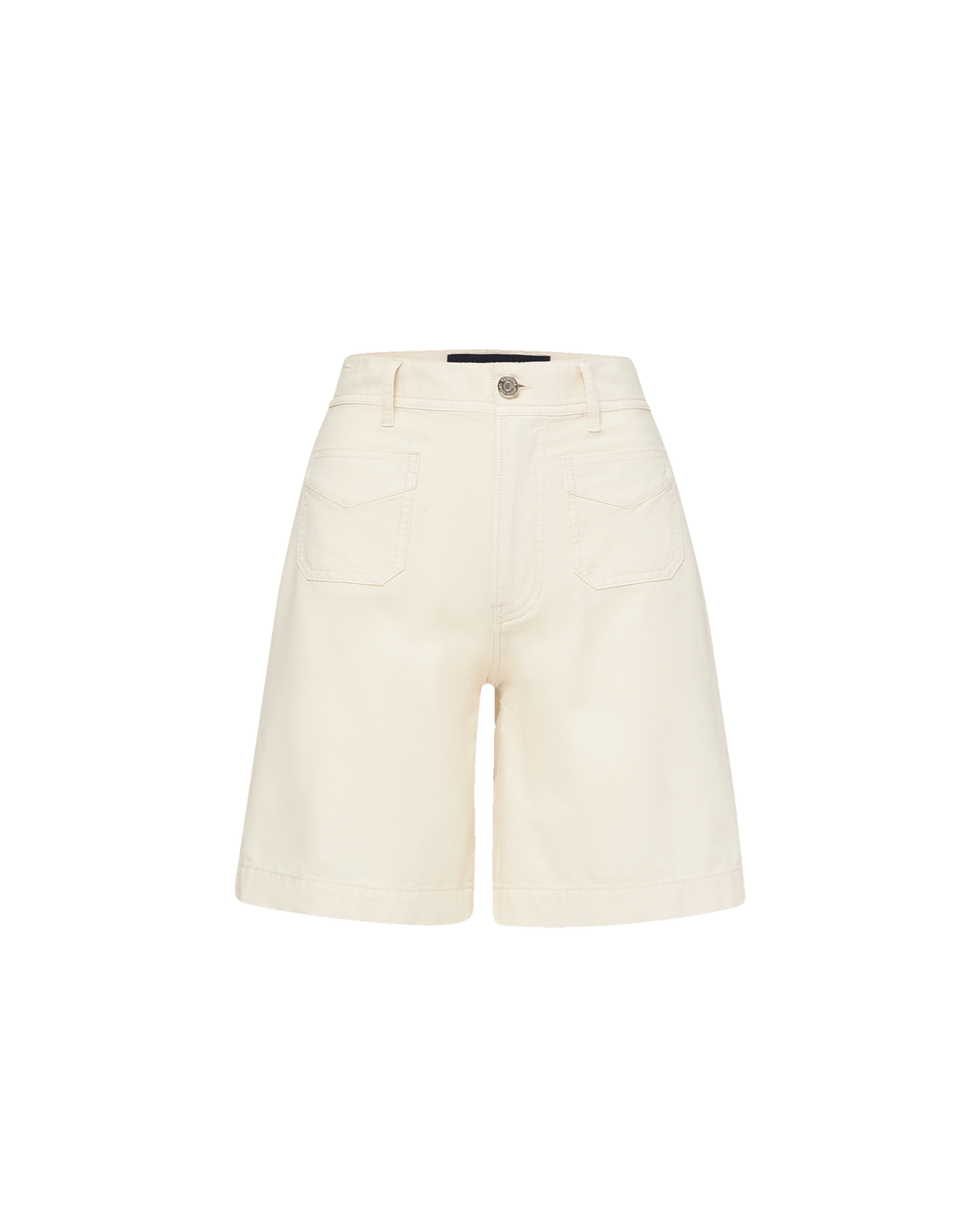 Veronica Beard | Carter Canvas Bermuda Short in Ecru Ecru