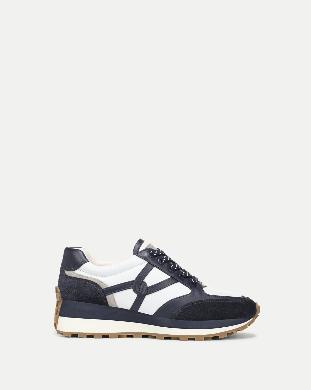 Veronica Beard | Valentina Suede Sneaker in Navy & White Multi Navy Multi