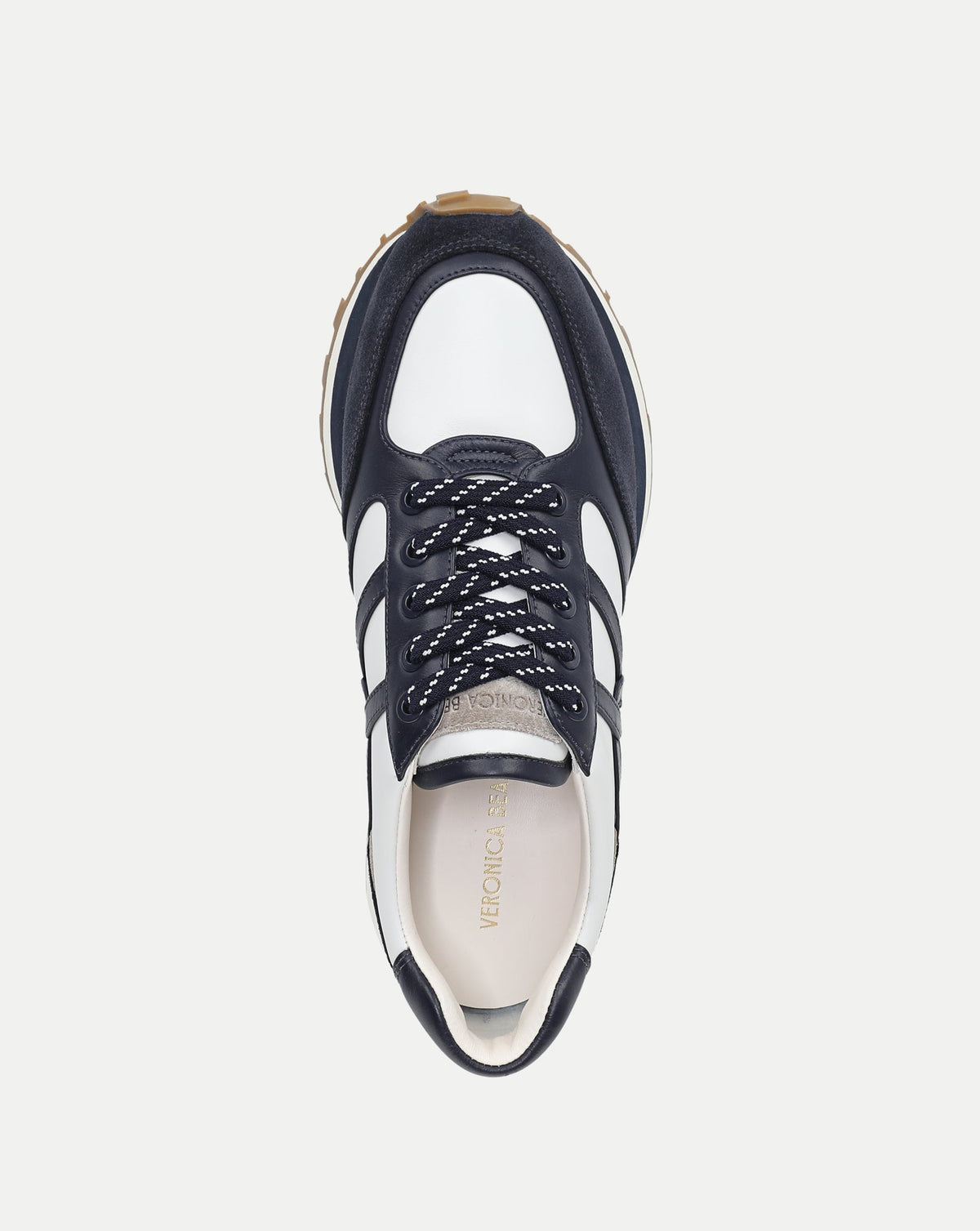 Veronica Beard | Valentina Suede Sneaker in Navy & White Multi Navy Multi