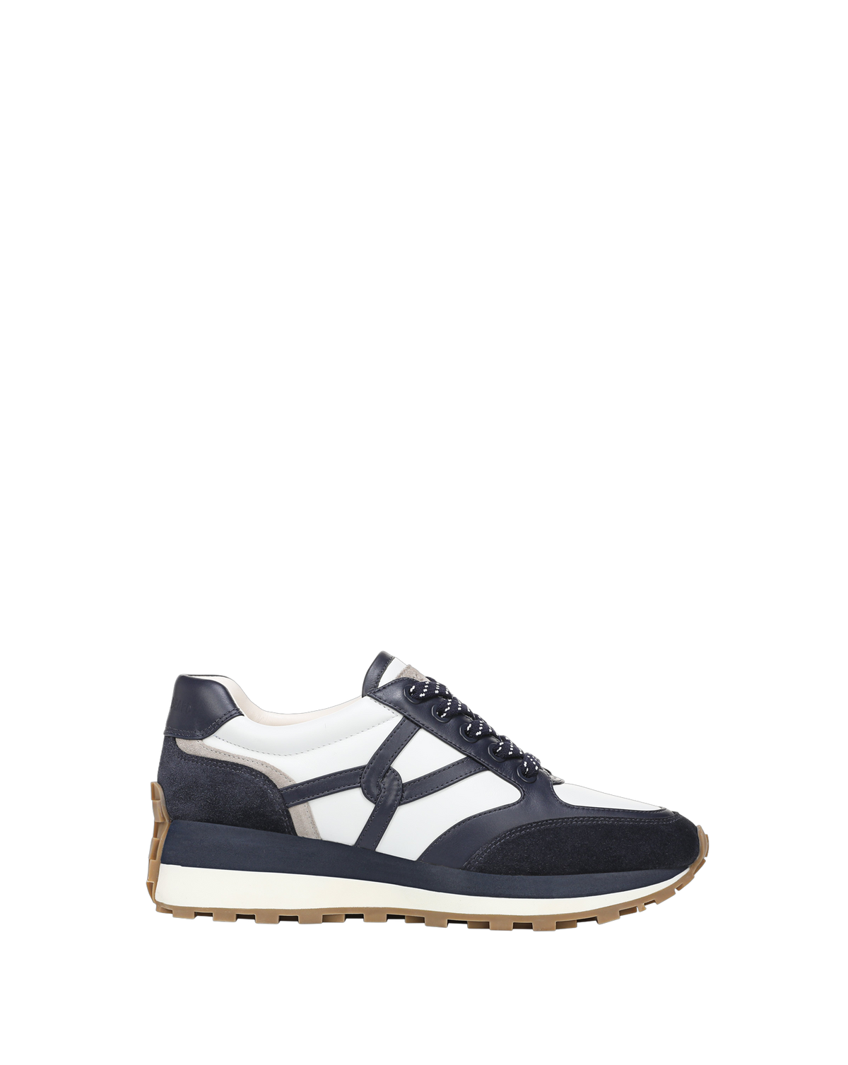 Veronica Beard | Valentina Suede Sneaker in Navy & White Multi Navy Multi