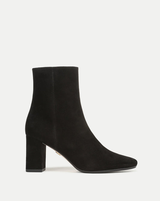 Veronica Beard | Cera Suede Ankle Boot in Black Black